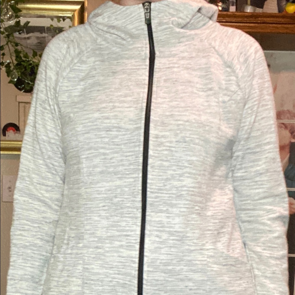 Zip up hoodie with thumb holes